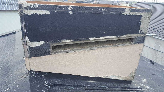 工事前の換気棟